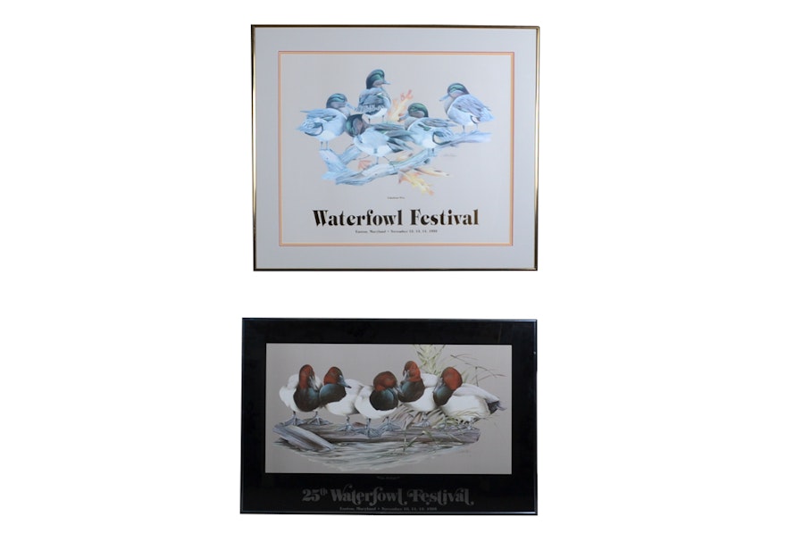 Pair of Art Lamay Signed "Waterfowl Festival" Offset Lithographs