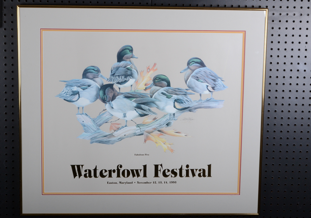 Pair of Art Lamay Signed "Waterfowl Festival" Offset Lithographs
