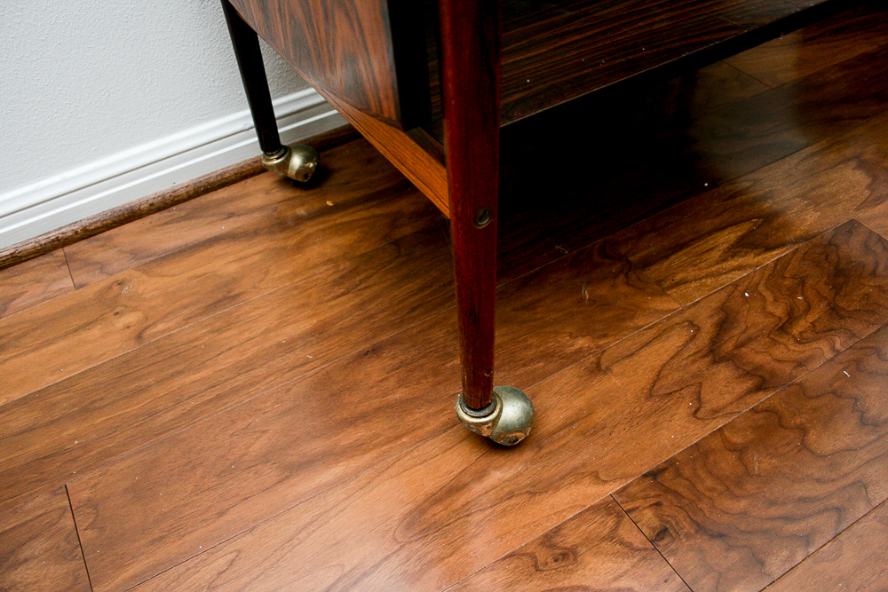 Vintage Rosewood Danish Modern Bar Cart