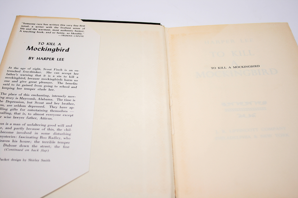 1960 "To Kill A Mockingbird" by Harper Lee