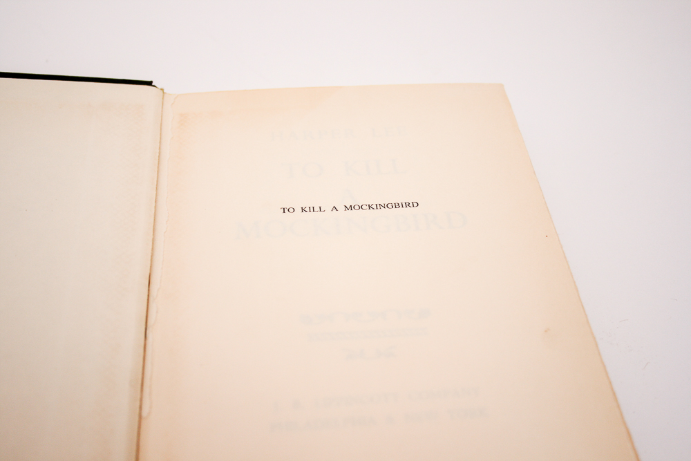 1960 "To Kill A Mockingbird" by Harper Lee