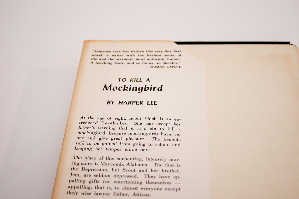 1960 "To Kill A Mockingbird" by Harper Lee