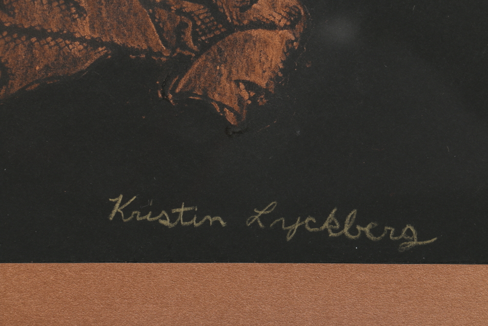 Rubbing on Wove Paper of Mary and Jesus