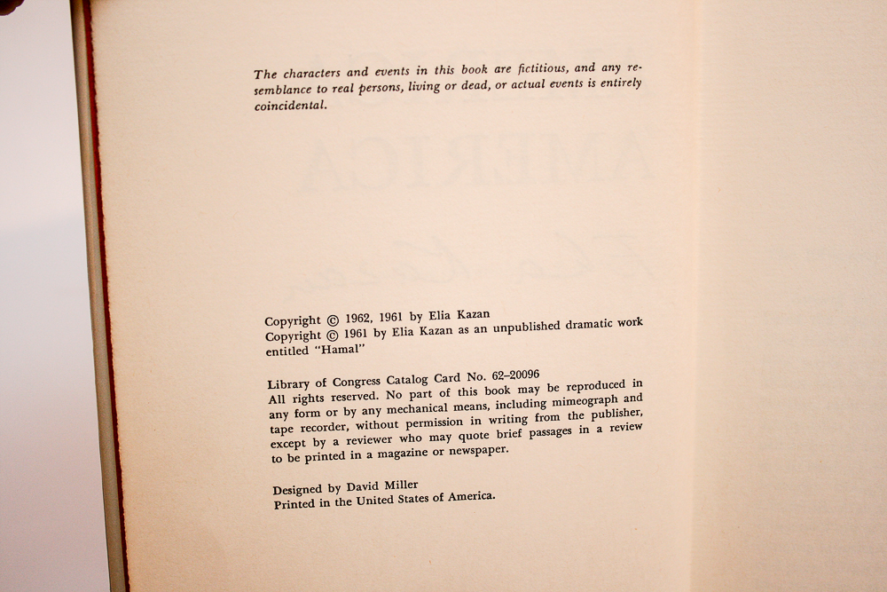 "America America" by Elia Kazan