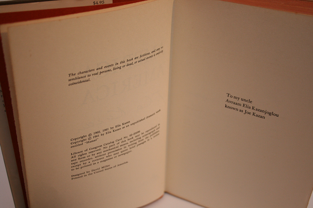 "America America" by Elia Kazan