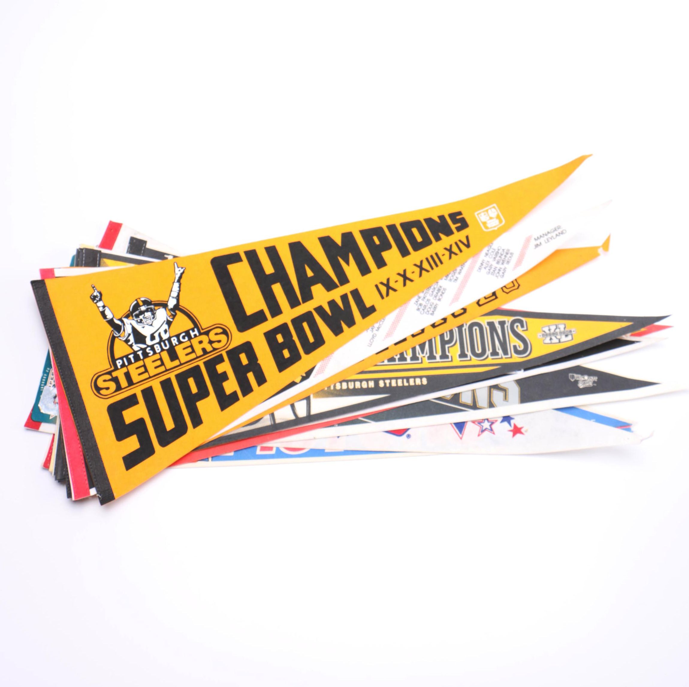 Football, Baseball, and Basketball Pennants