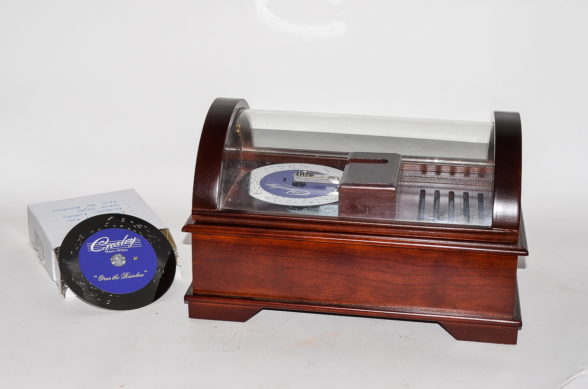 Crosley Music-Wurks Electric Metal Disc Music Box