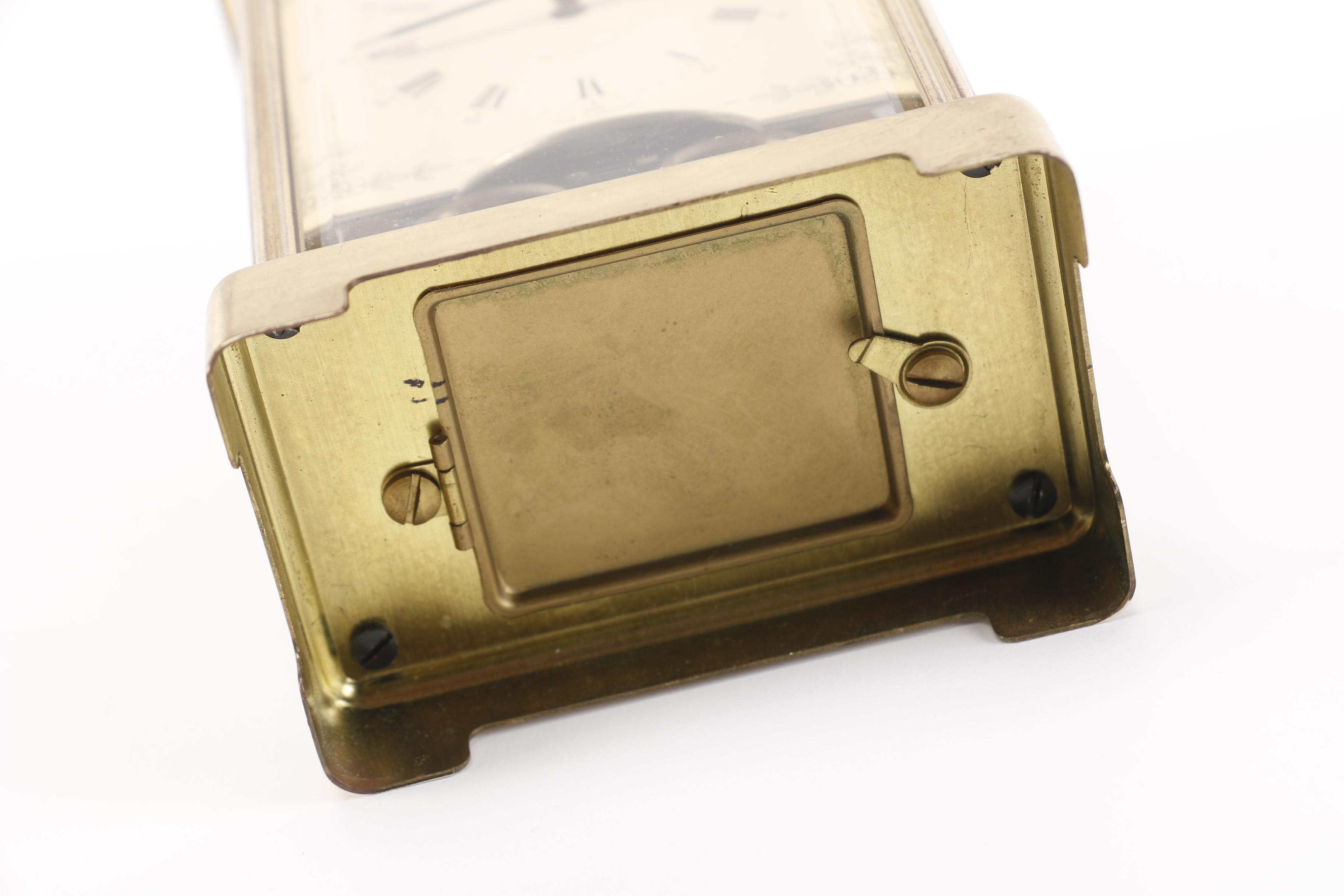 Circa 1950s Schatz Mercedes Brass Carriage Clock