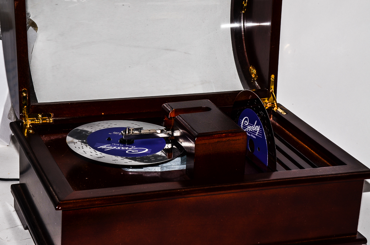 Crosley Music-Wurks Electric Metal Disc Music Box