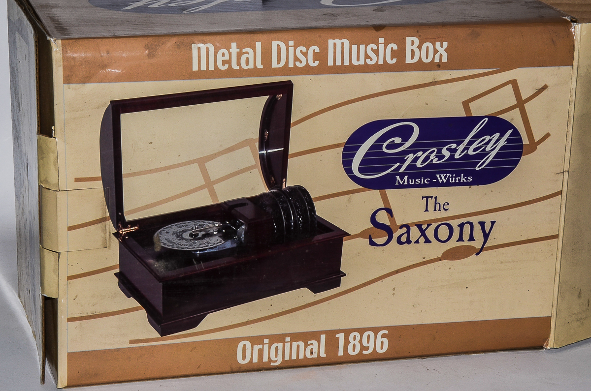 Crosley Music-Wurks Electric Metal Disc Music Box