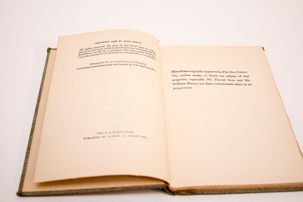 "Hiroshima" by John Hersey