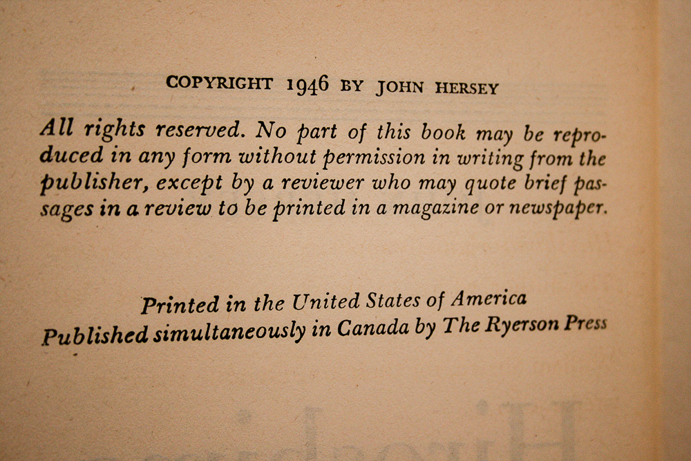 "Hiroshima" by John Hersey