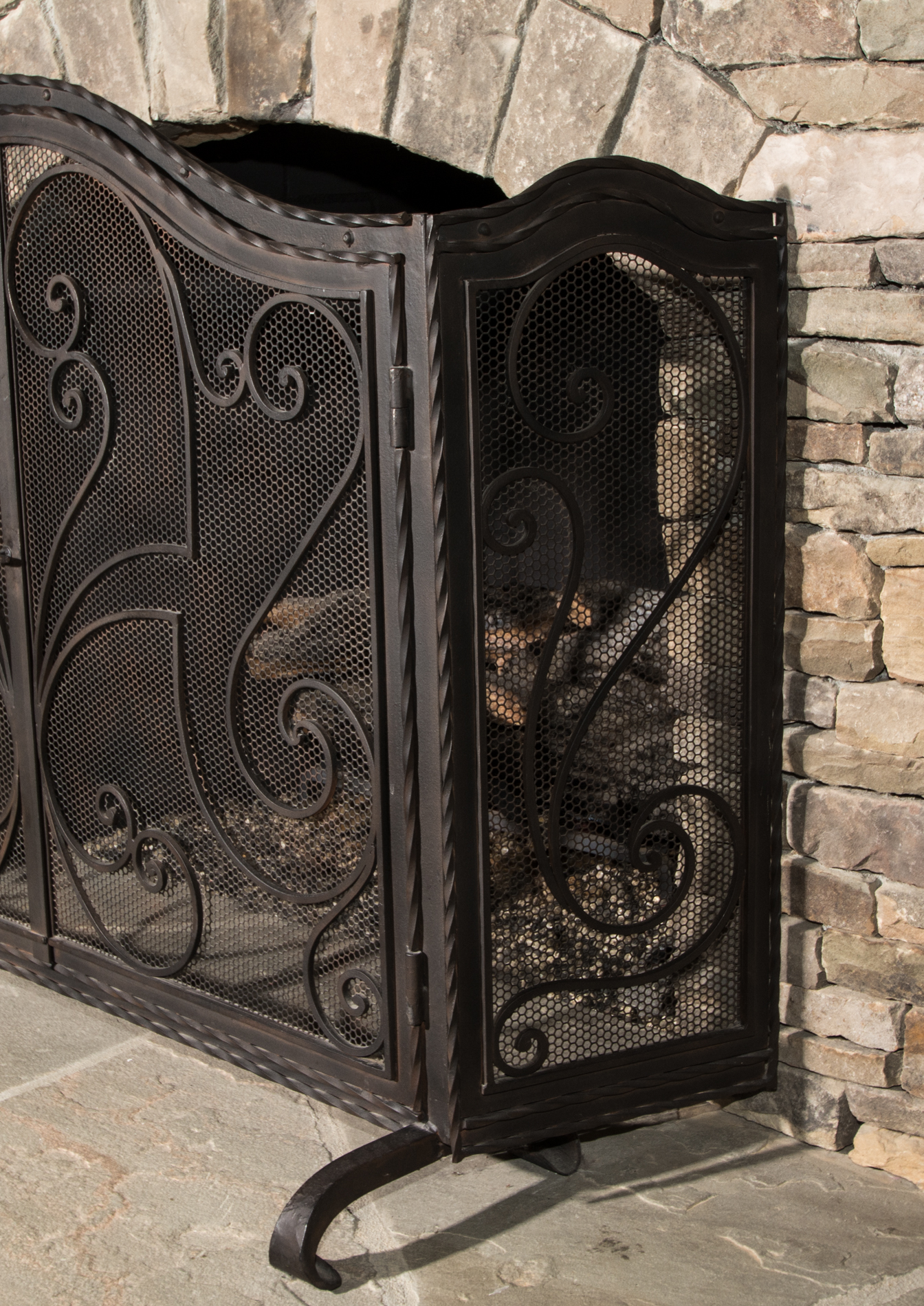 Iron Fireplace Screen