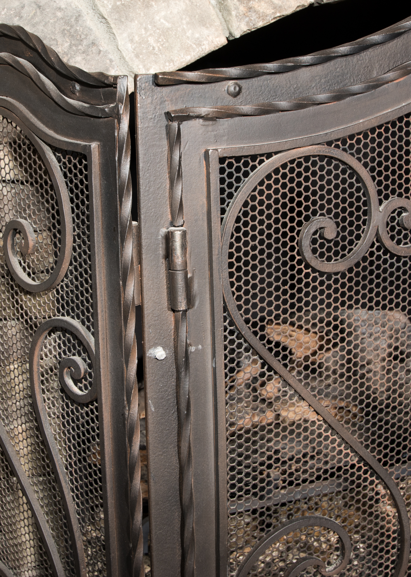Iron Fireplace Screen