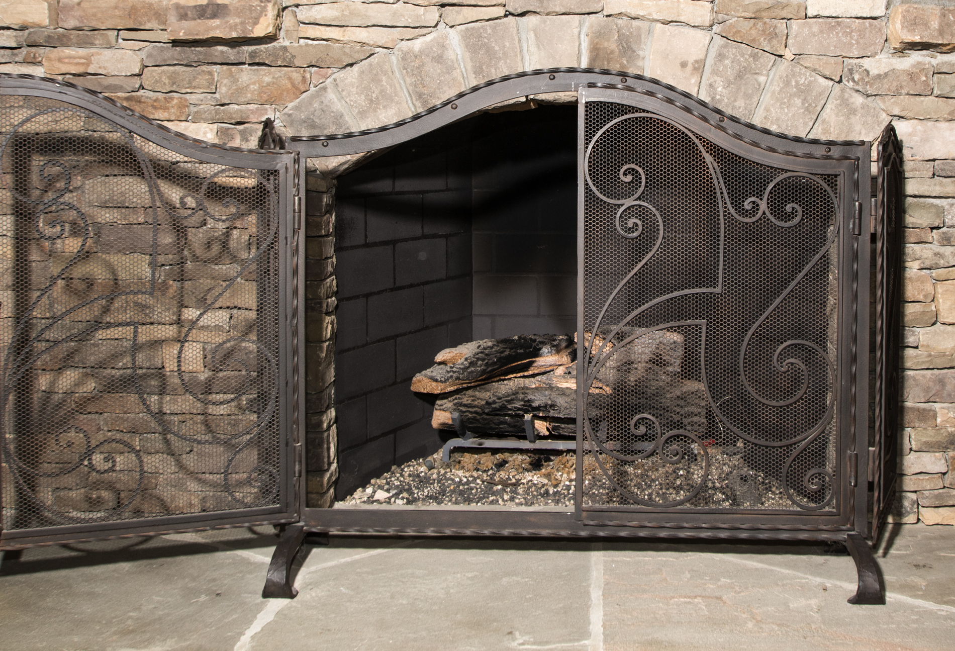 Iron Fireplace Screen