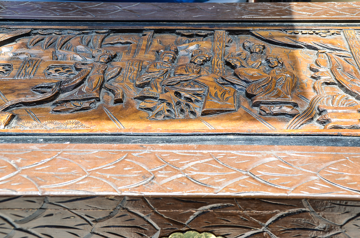 Chinese Carved Wood Chest