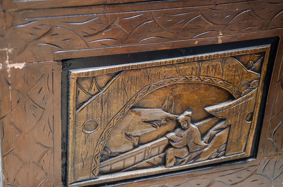 Chinese Carved Wood Chest