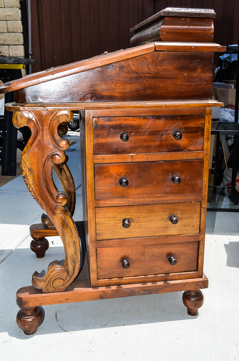 Antique Victorian Davenport Desk