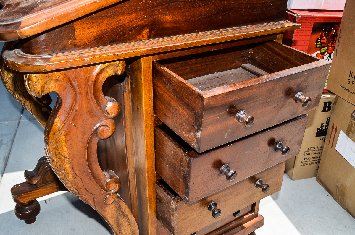 Antique Victorian Davenport Desk