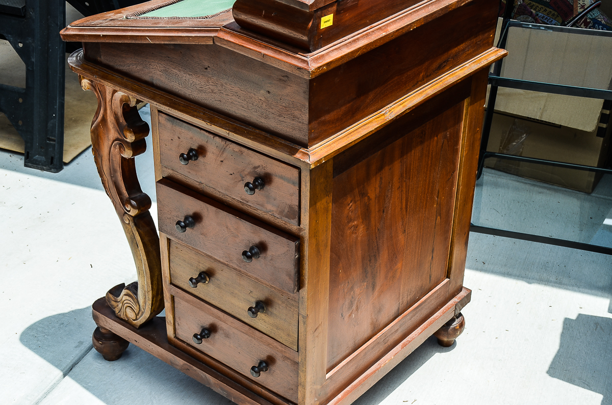 Antique Victorian Davenport Desk