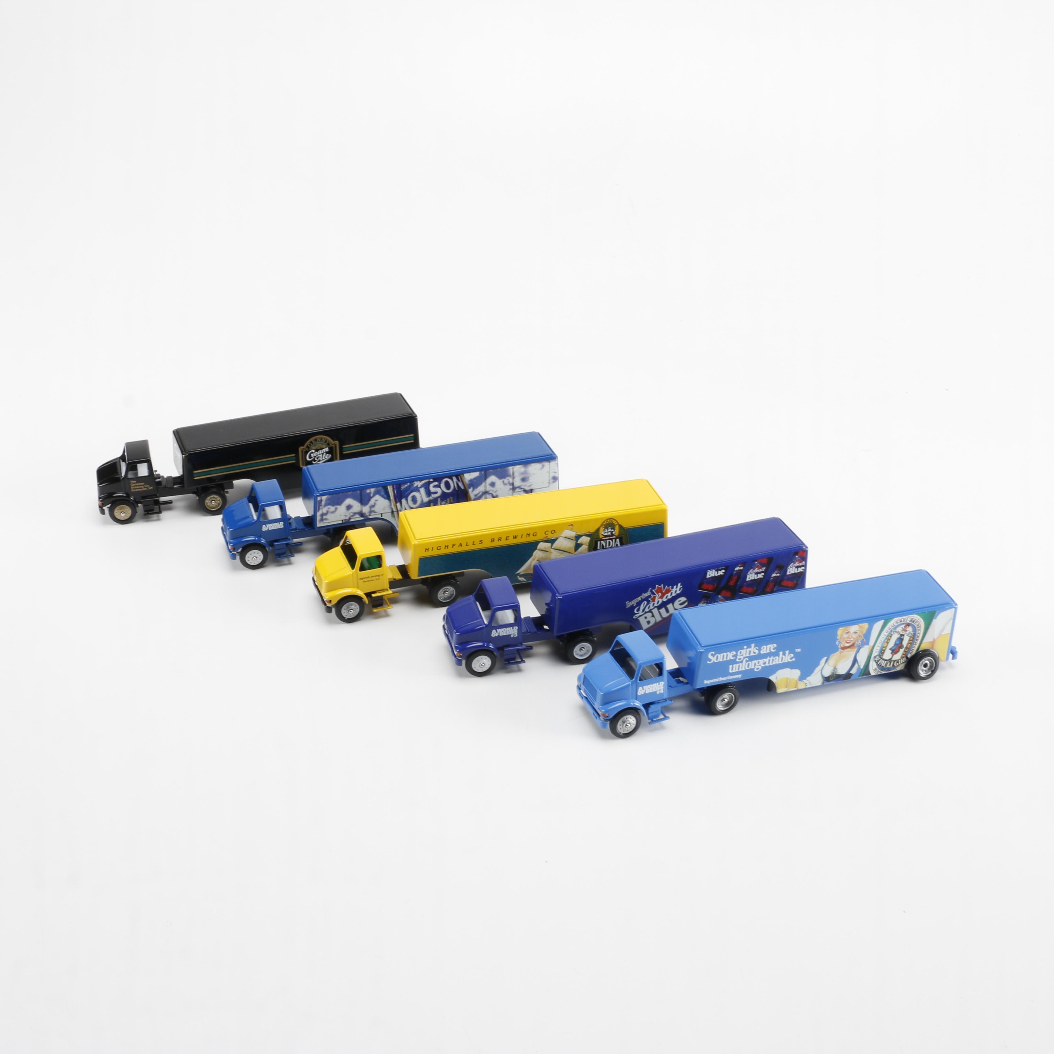 5 Beer Themed Winross Trucks
