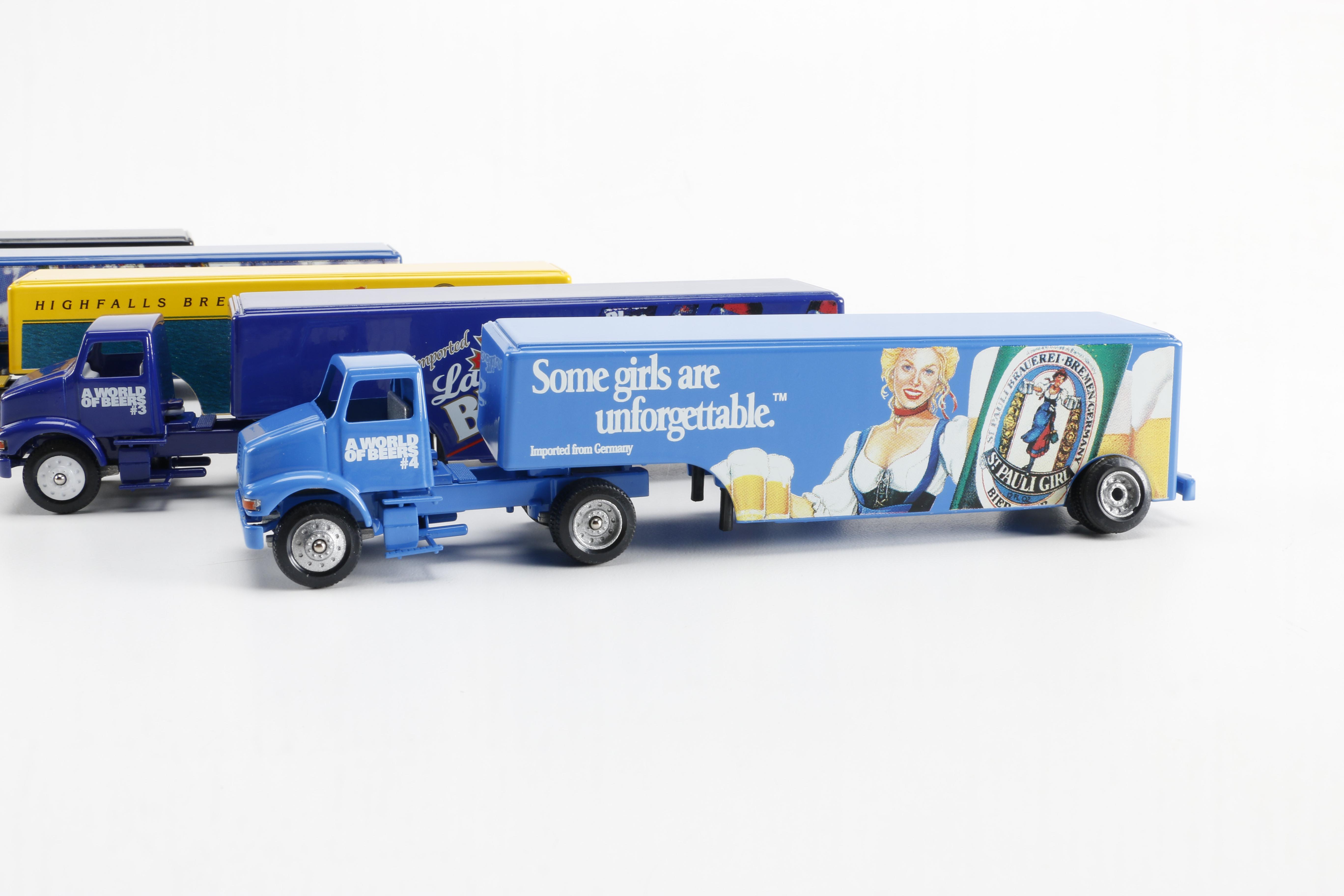5 Beer Themed Winross Trucks