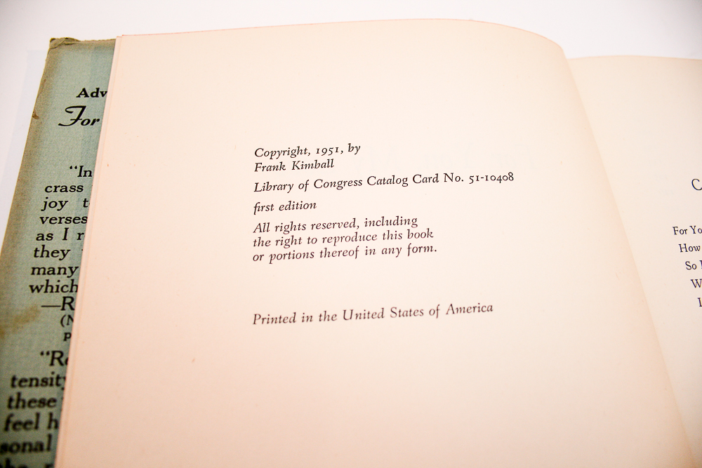 "For You, My Love" by Frank Kimball