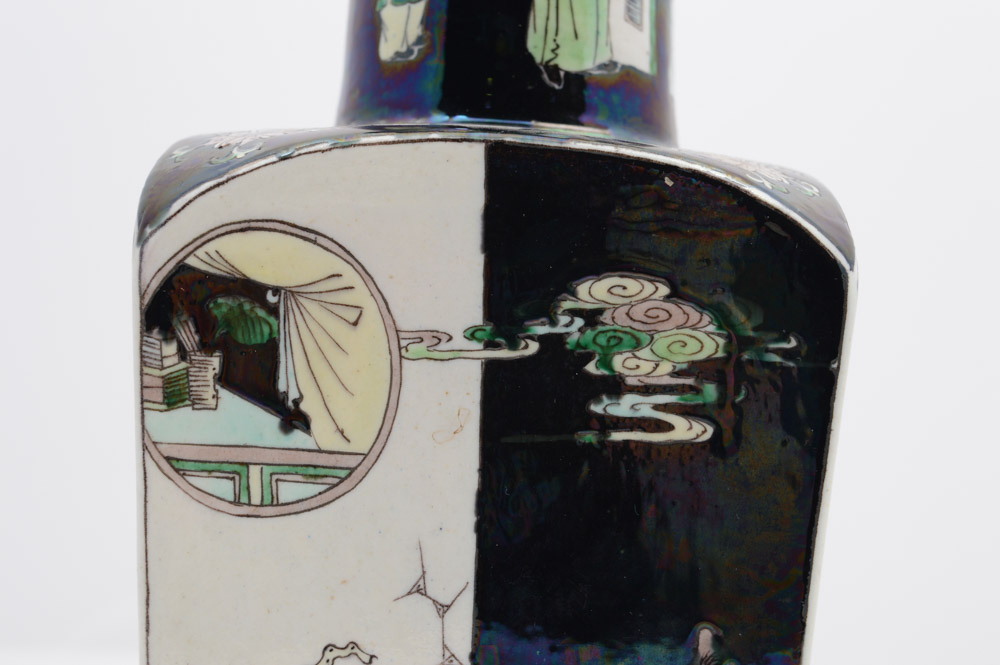 Chinese Famille Noire Style Porcelain Vase