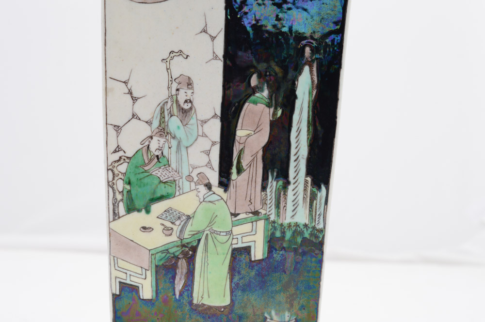 Chinese Famille Noire Style Porcelain Vase