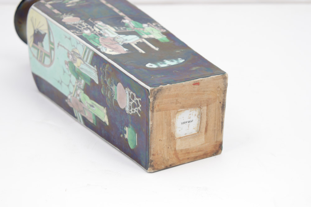 Chinese Famille Noire Style Porcelain Vase