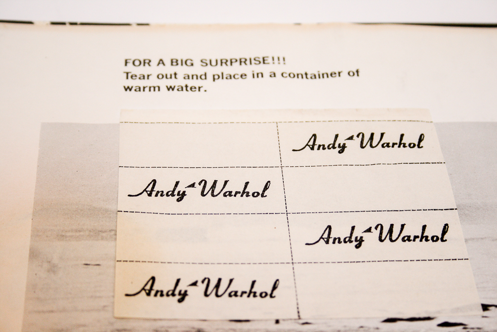 First Printing "Andy Warhol's Index Book"