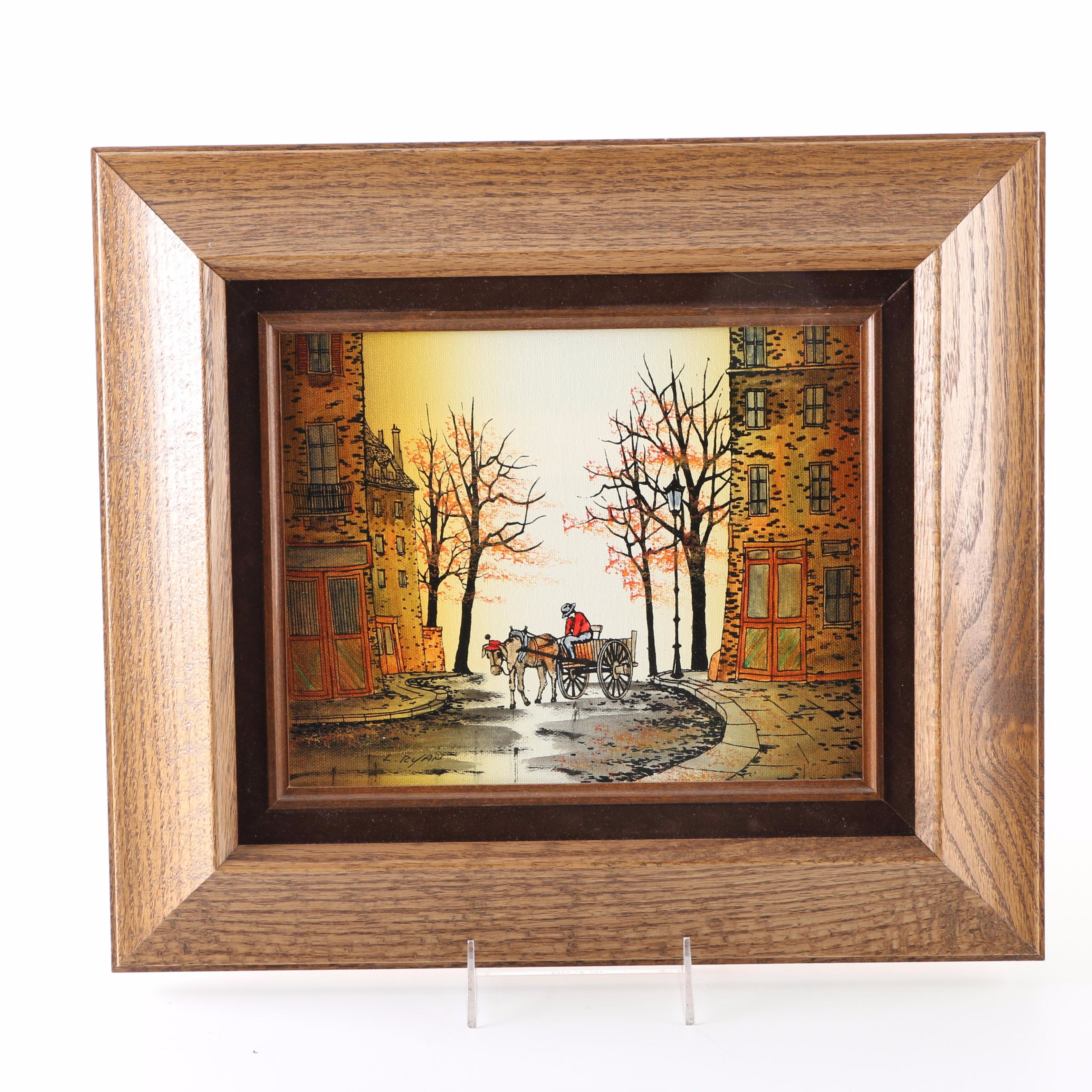 L. Ryan Oil on Canvas "Waiting"