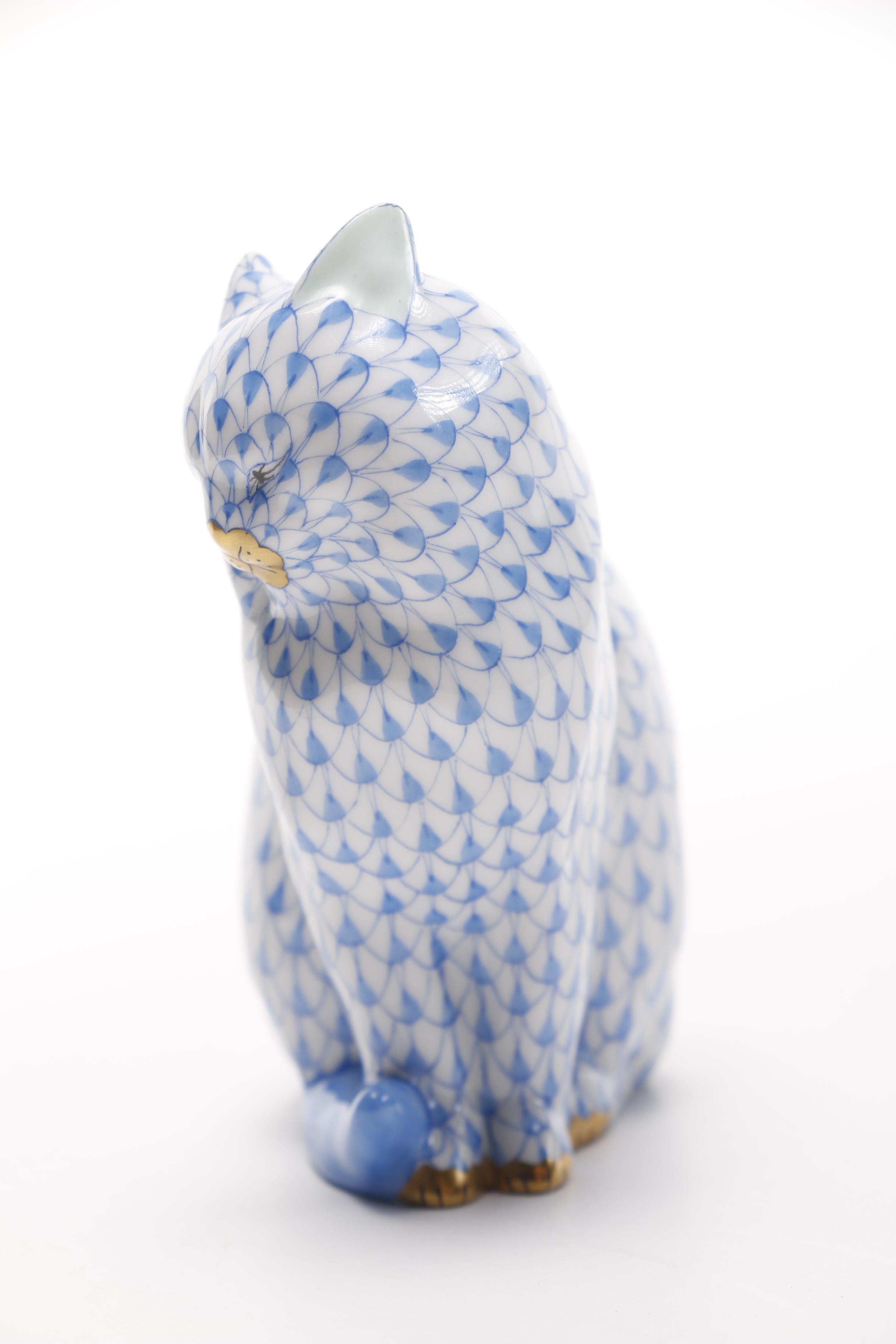 Herend Hungary Cat Figurine