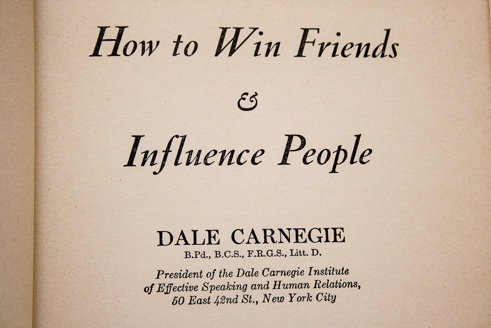 1937 First Edition, Late Printing of  "How to Win Friends and Influence People" by Dale Carnegie