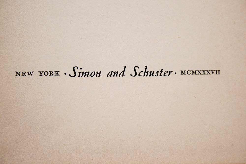 1937 First Edition, Late Printing of  "How to Win Friends and Influence People" by Dale Carnegie