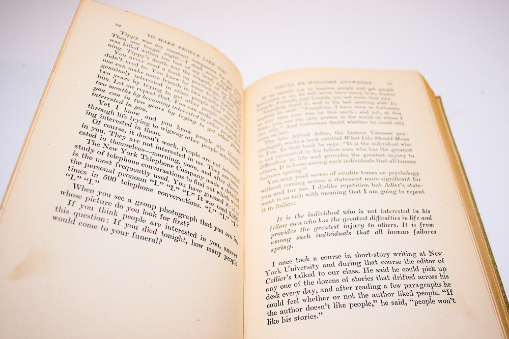 1937 First Edition, Late Printing of  "How to Win Friends and Influence People" by Dale Carnegie