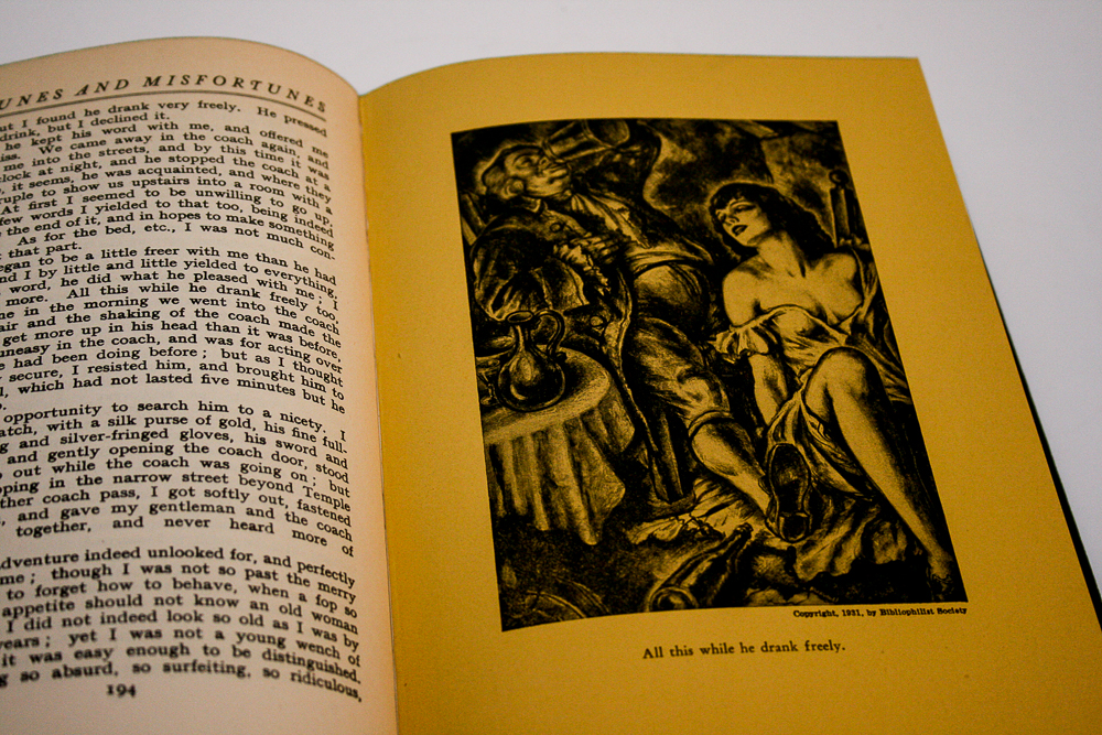 1931 "The Fortunes and Misfortunes of the Famous Moll Flanders" by Daniel Defoe Illustrated By John Alan Maxwell