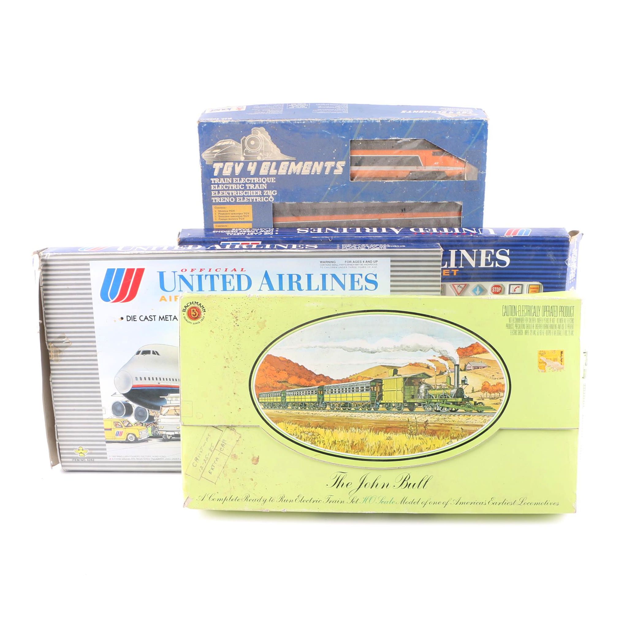 Model Trains and Planes Featuring Bachman and TGV4 Elements