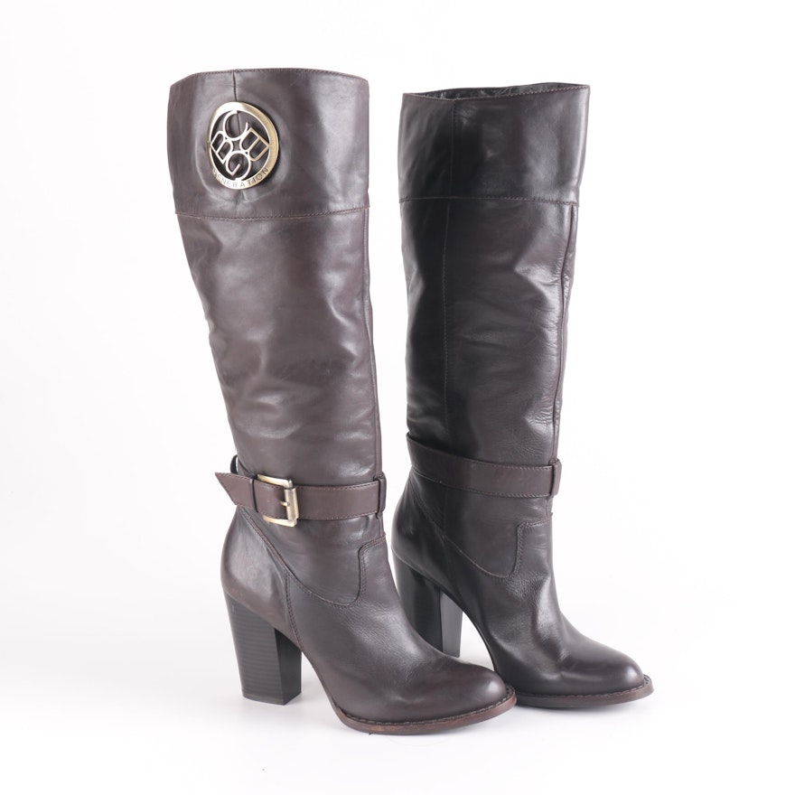 BCBG Brown Leather Boots