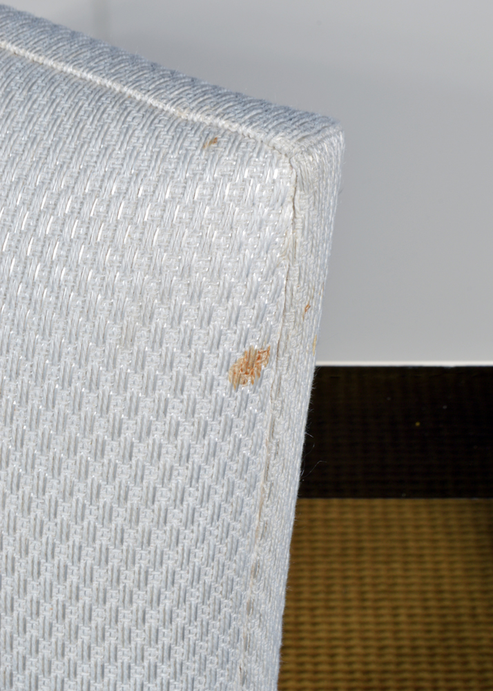 Brass-Accented Dining Table with Eight Chairs