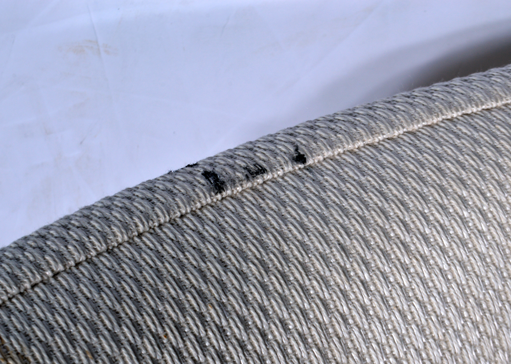 Brass-Accented Dining Table with Eight Chairs