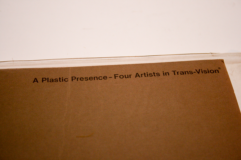 "A Plastic Presence Four Artists in Trans-Vision" Exhibit Book