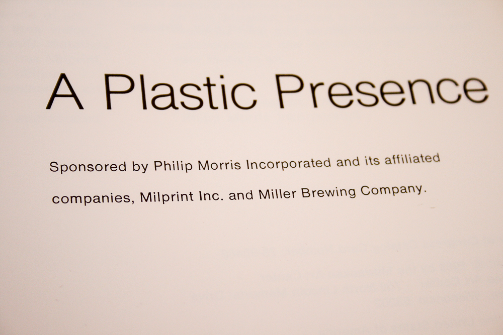 "A Plastic Presence Four Artists in Trans-Vision" Exhibit Book