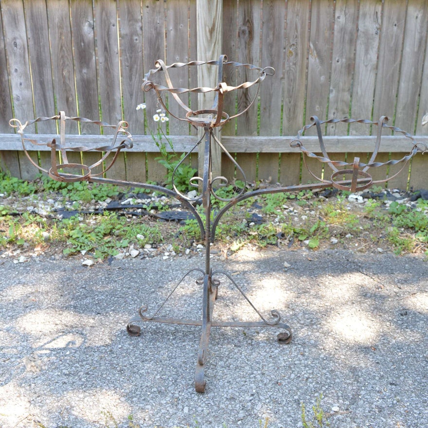 Outdoor Metal Plant Stand