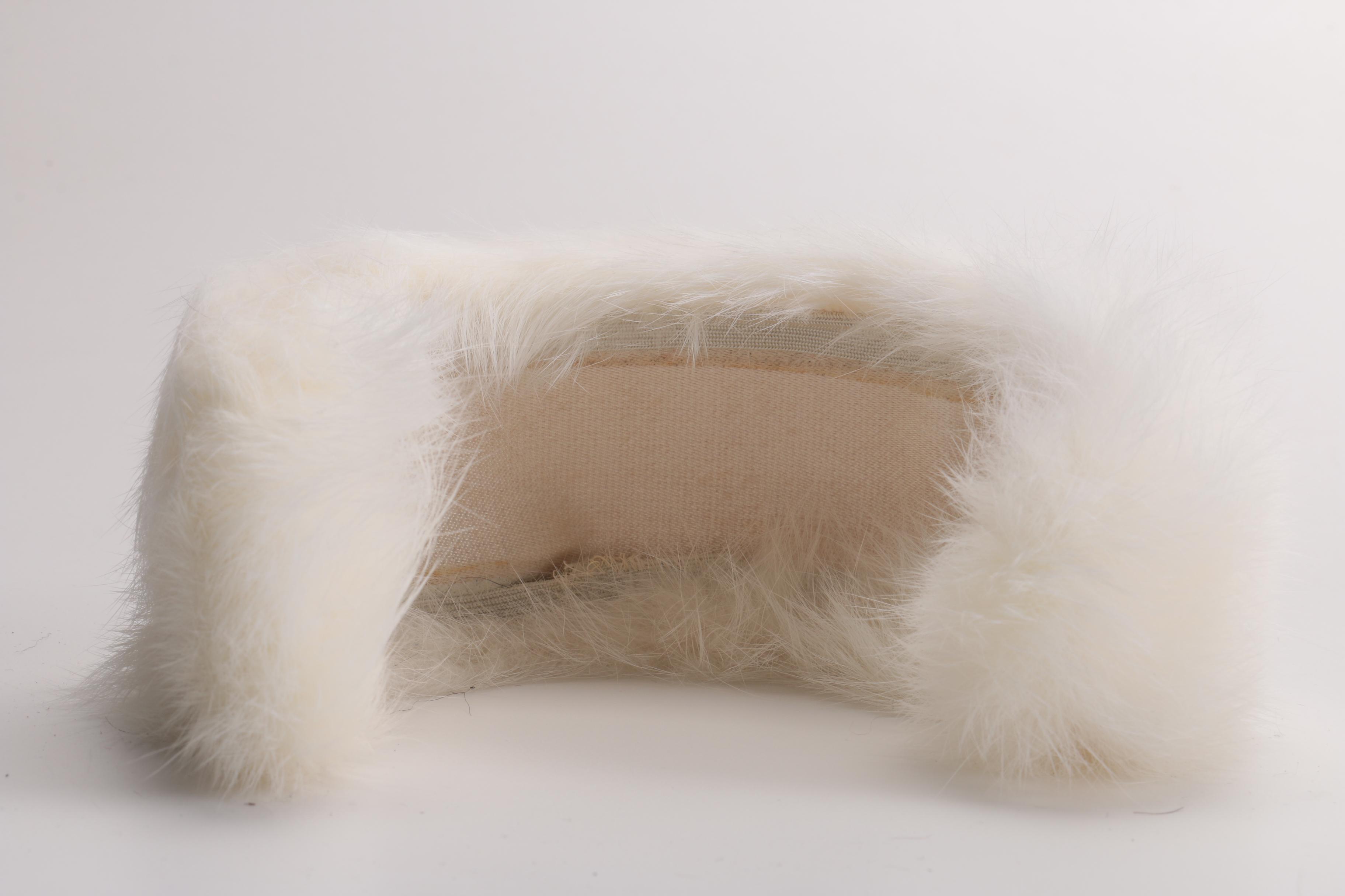White Rabbit Fur Cuffs
