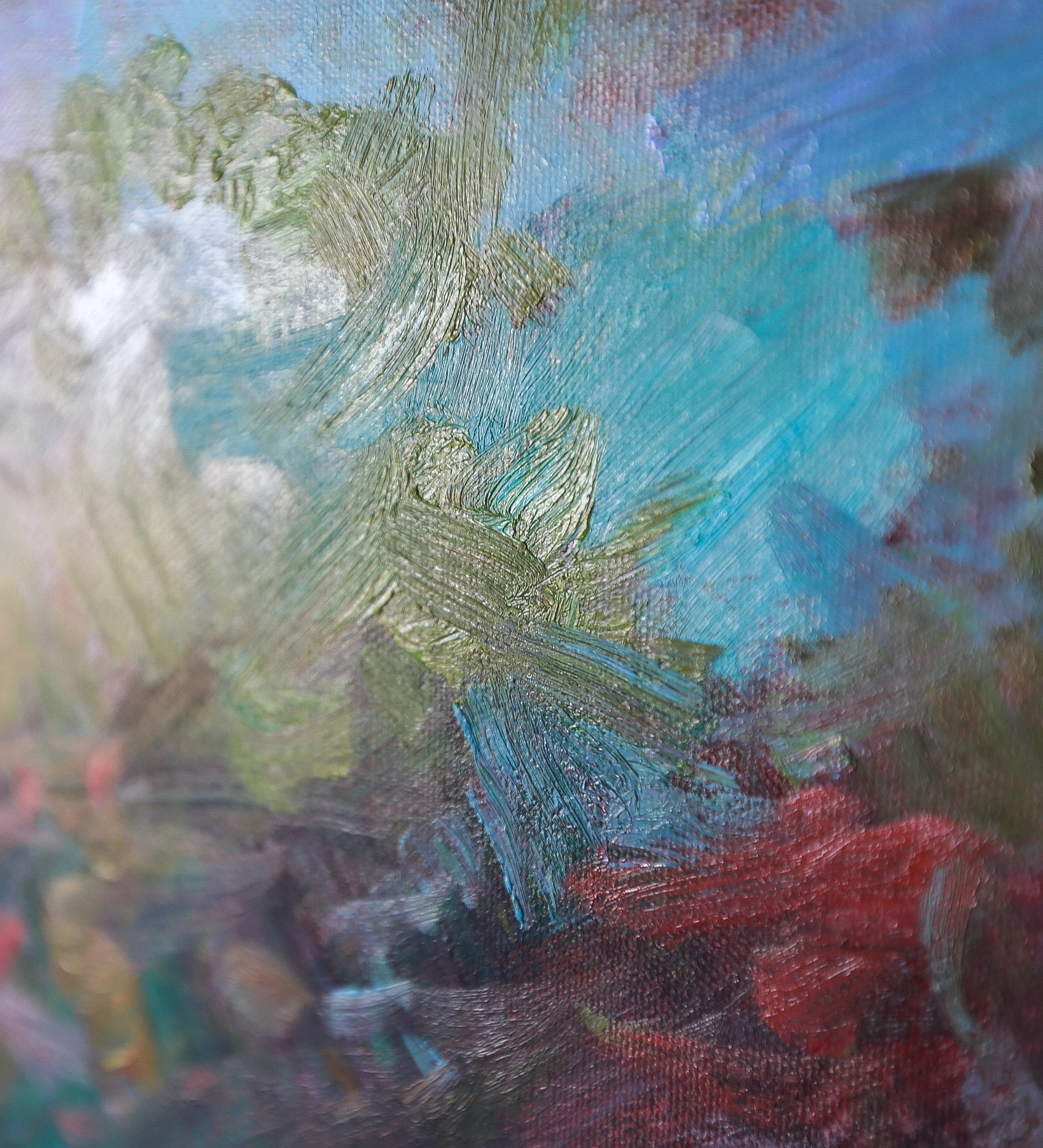 Impressionist Oil Painting on Canvas of Children Gathering Flowers