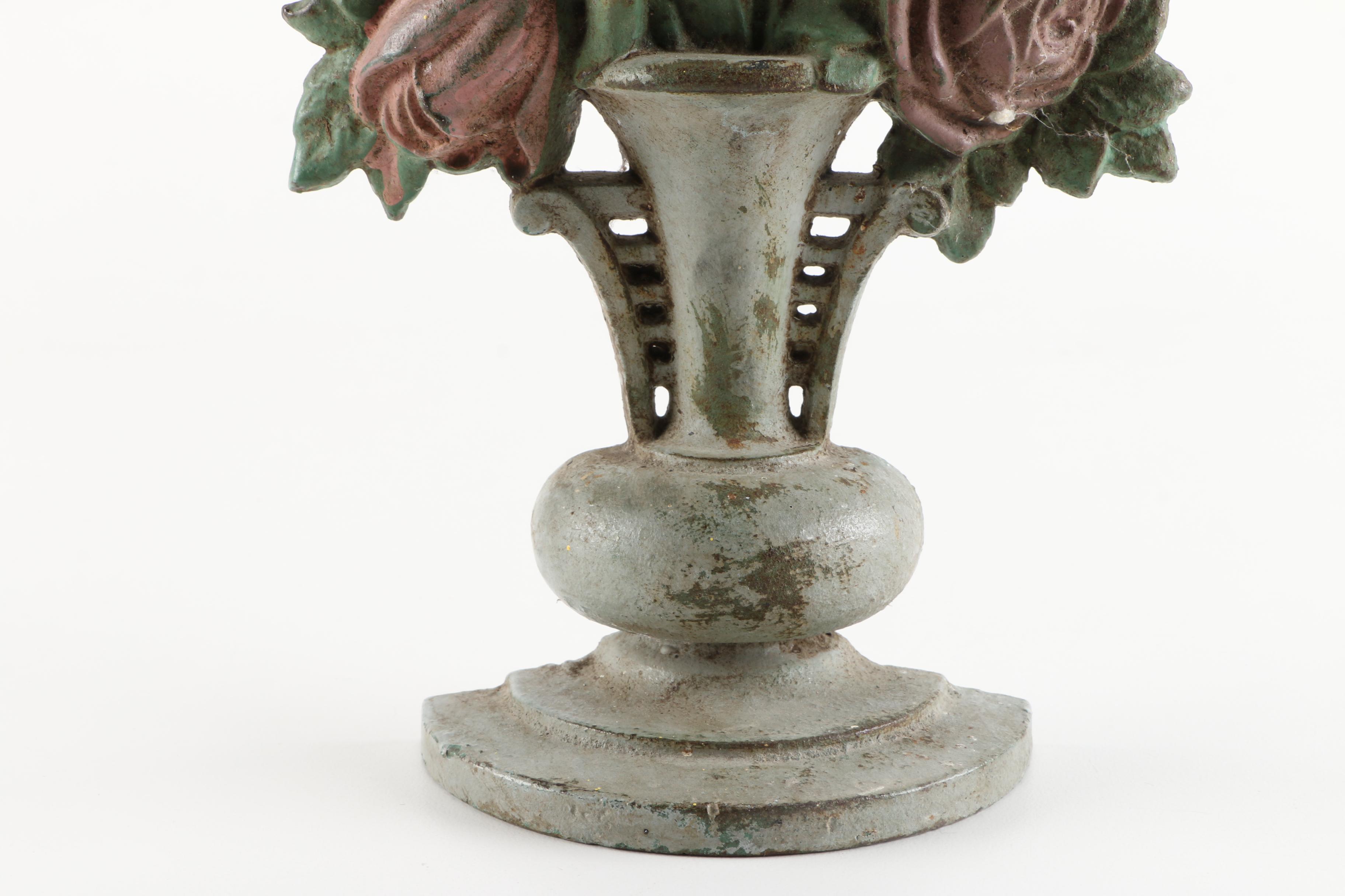 Metal Floral Doorstop