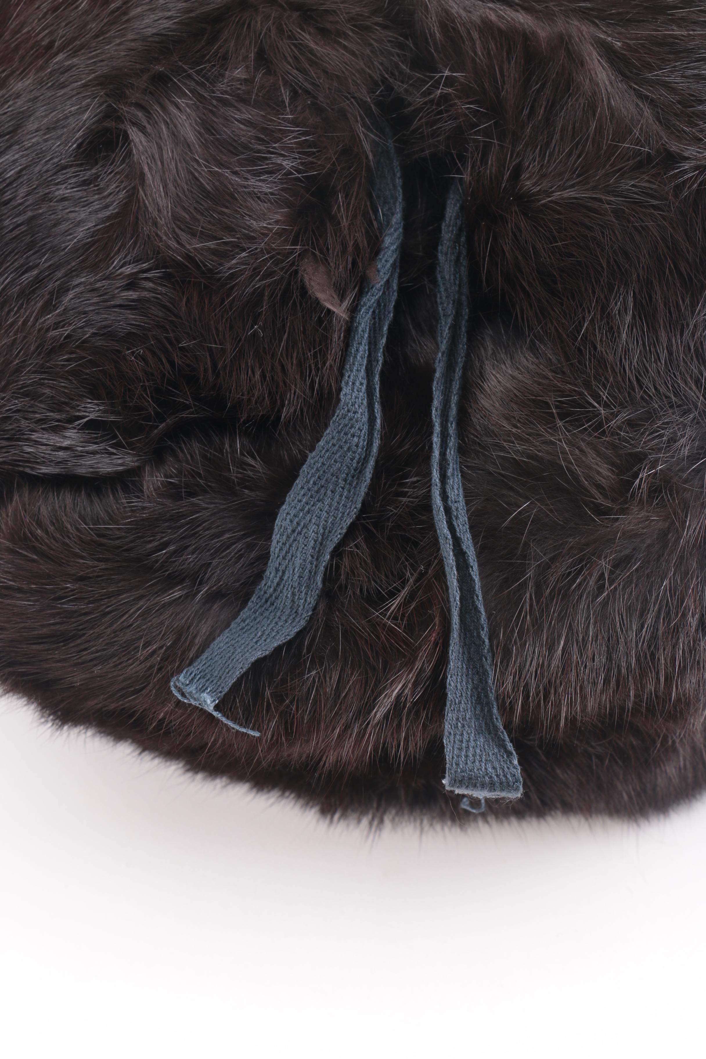 Cavanaugh Ushanka Rabbit Fur Hat With Soviet Emblem