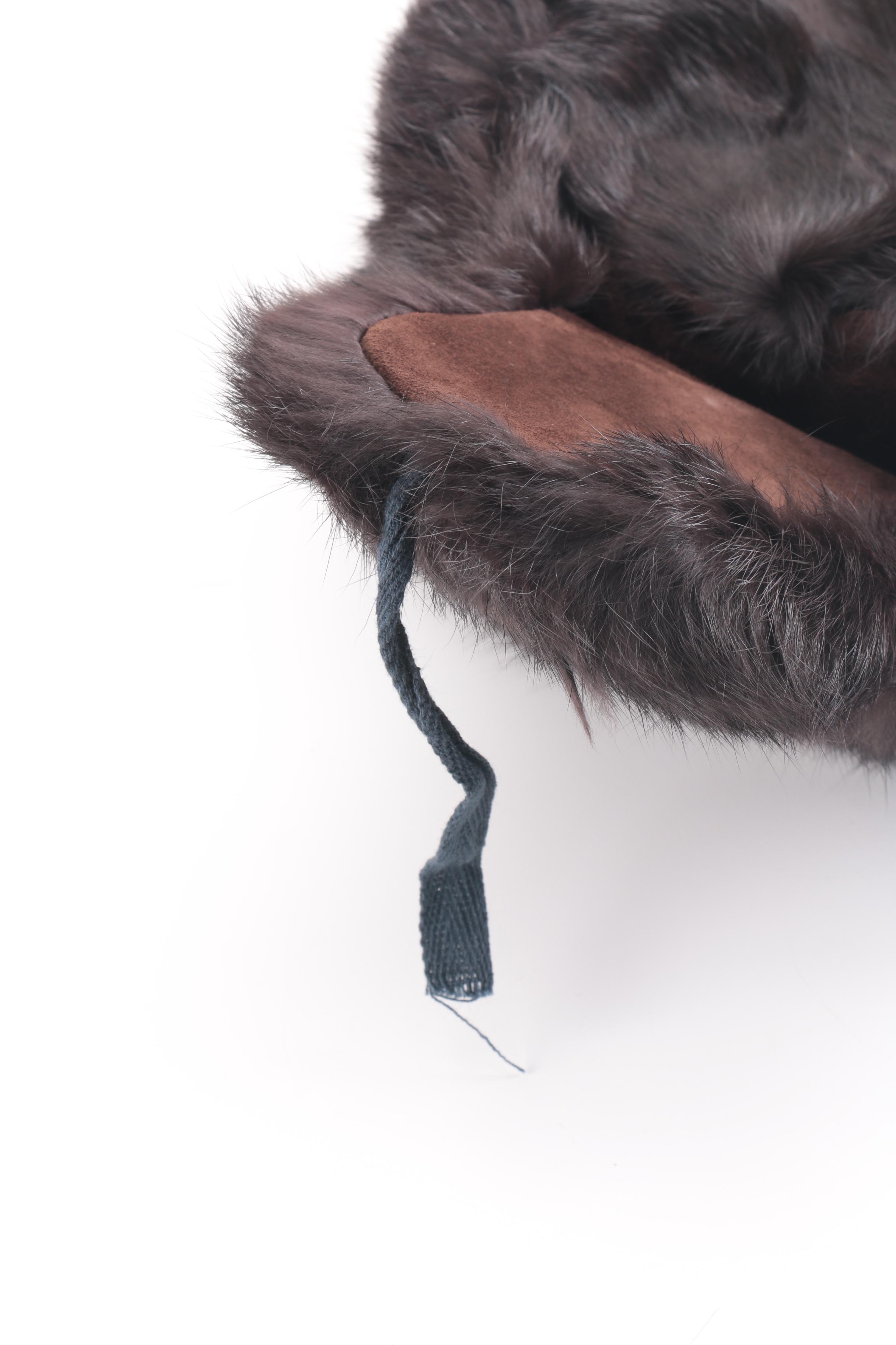 Cavanaugh Ushanka Rabbit Fur Hat With Soviet Emblem