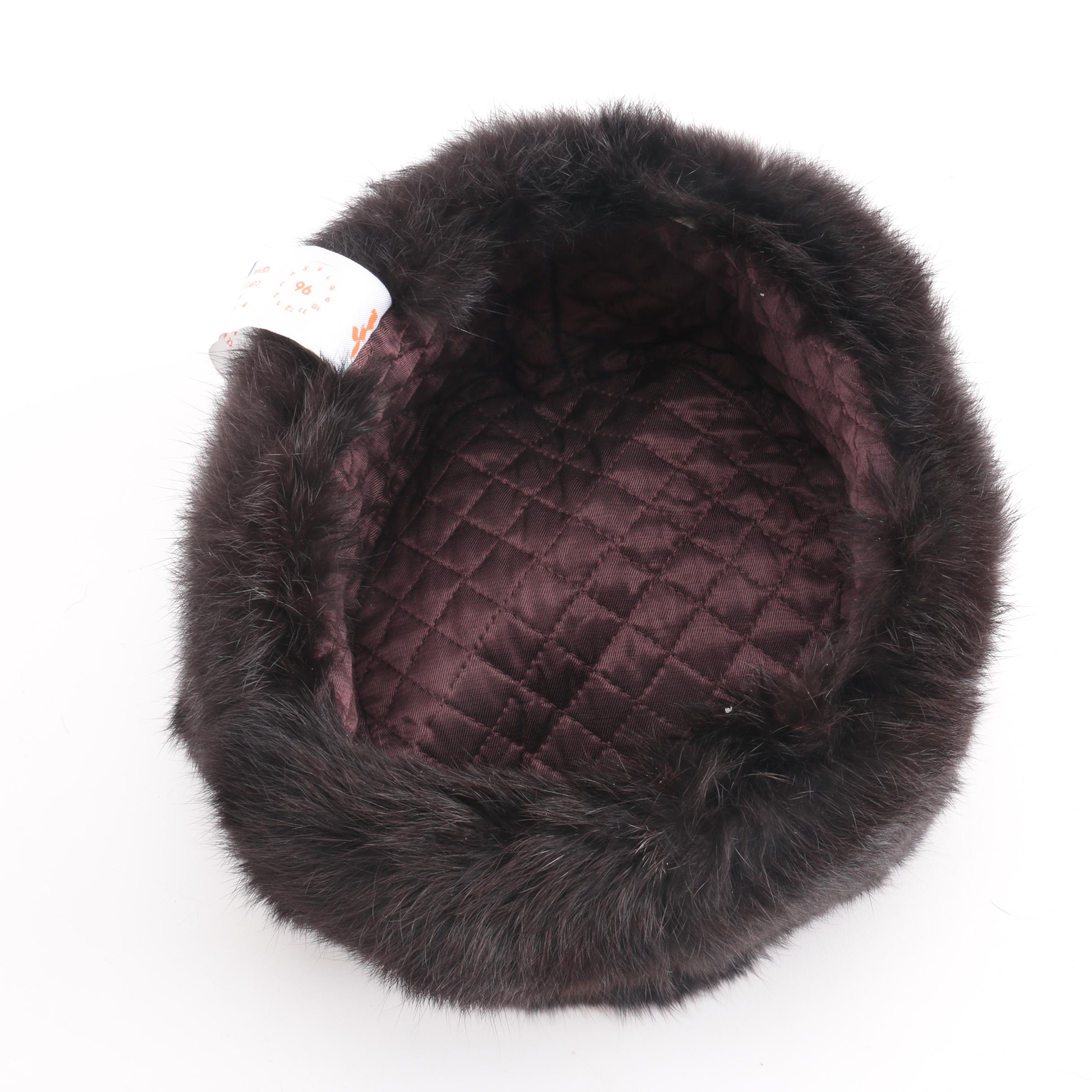 Cavanaugh Ushanka Rabbit Fur Hat With Soviet Emblem